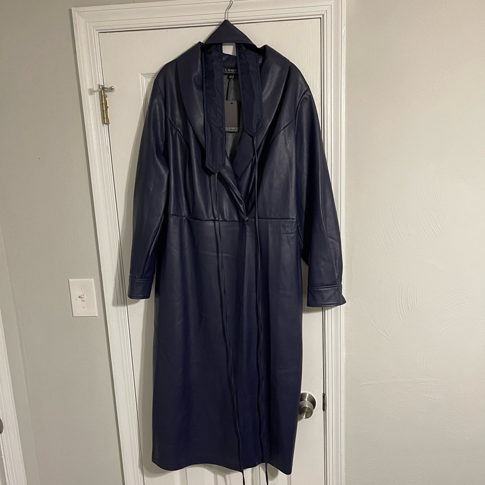 Eloquii Navy Leather Dress size 18